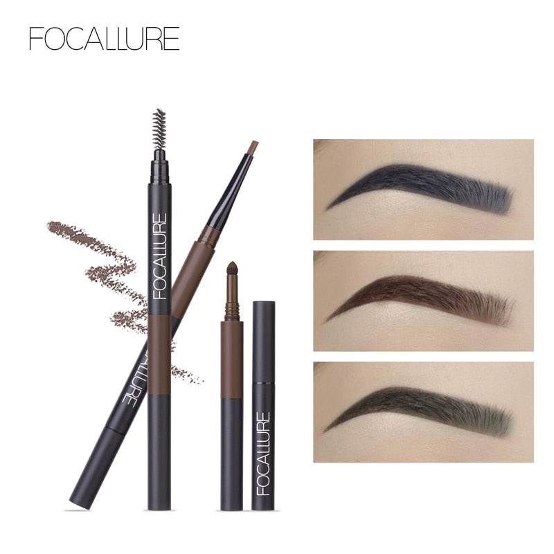 3 in 1 Waterproof Eyebrow Pencil