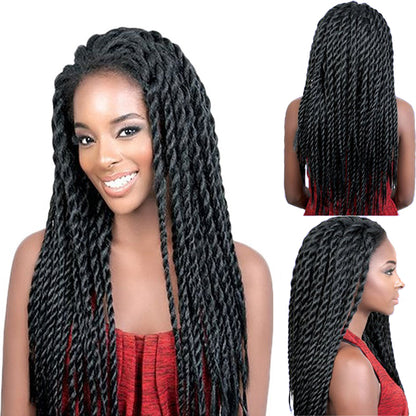 Afro Twist Lace Front Braided Wig