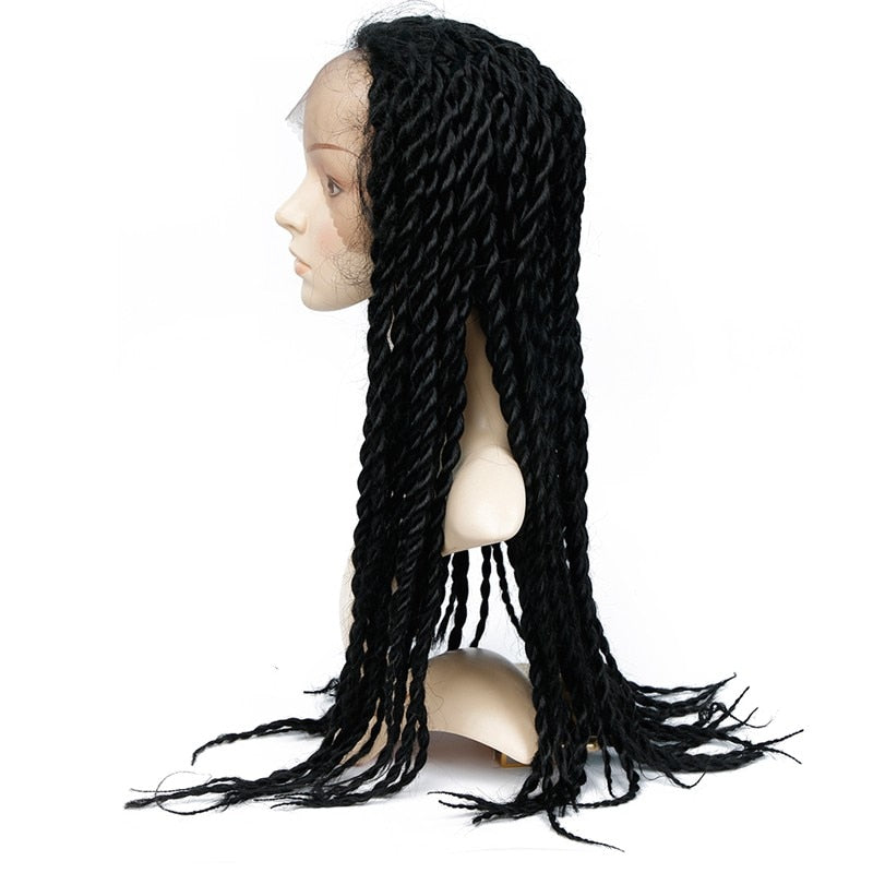 Afro Twist Lace Front Braided Wig