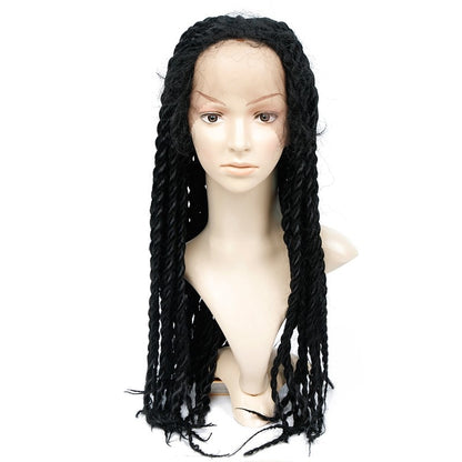 Afro Twist Lace Front Braided Wig