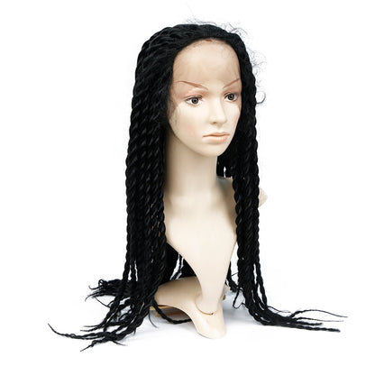 Afro Twist Lace Front Braided Wig