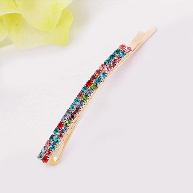 Korean Crystal Pearl Barrettes Popular Elegant Hair Clip
