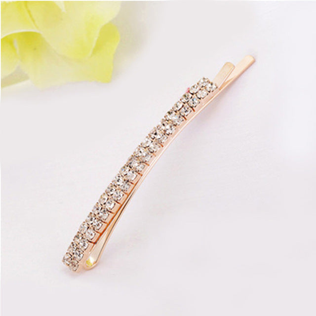 Korean Crystal Pearl Barrettes Popular Elegant Hair Clip