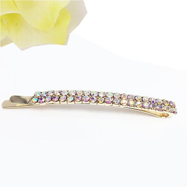 Korean Crystal Pearl Barrettes Popular Elegant Hair Clip