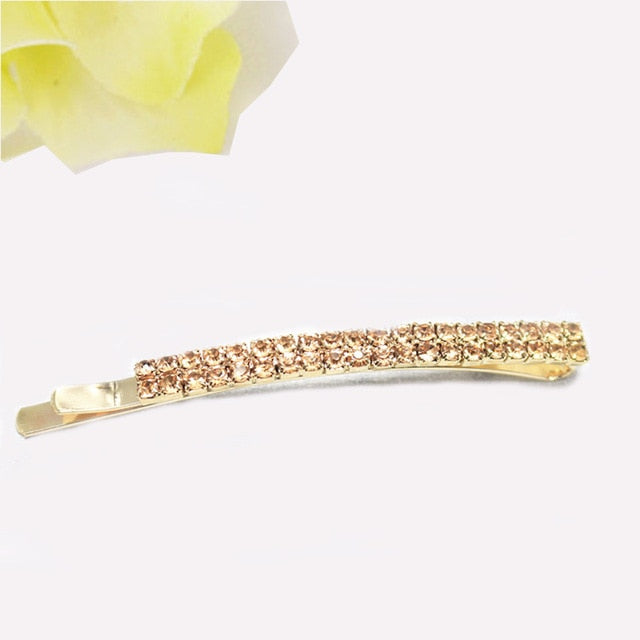 Korean Crystal Pearl Barrettes Popular Elegant Hair Clip