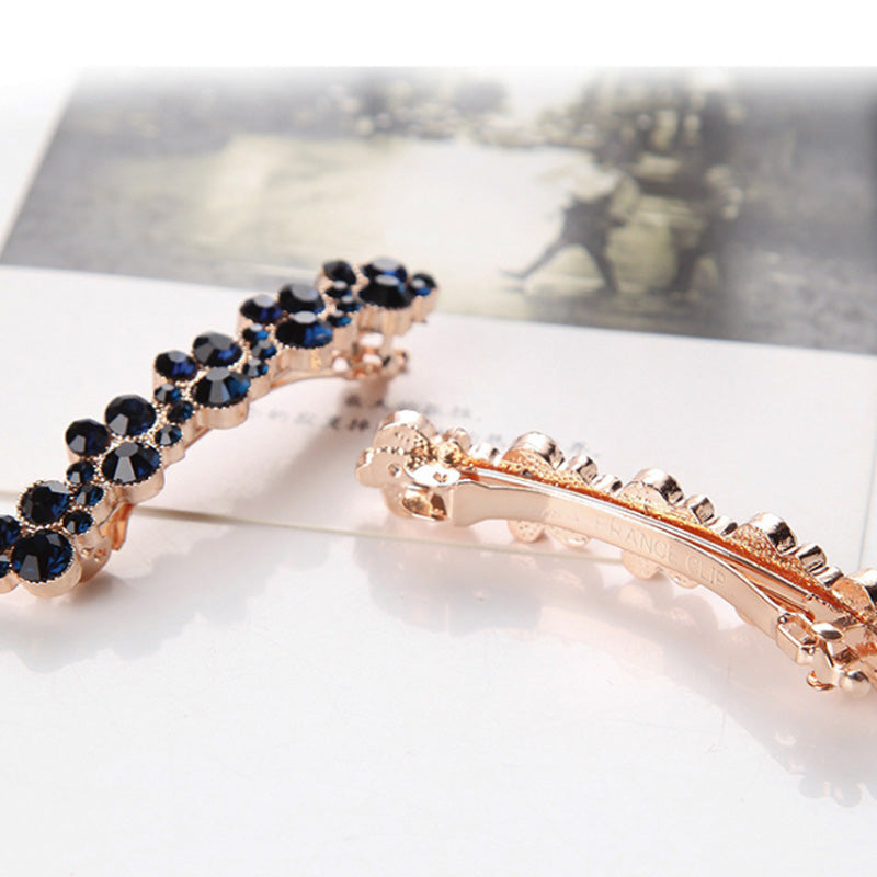 Korean Crystal Pearl Barrettes Popular Elegant Hair Clip