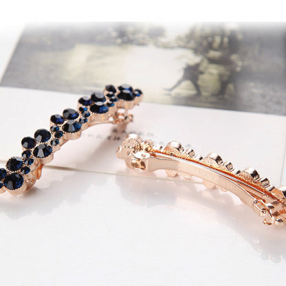 Korean Crystal Pearl Barrettes Popular Elegant Hair Clip