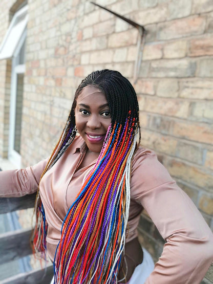 Full Lace Cornrow Wig - Titi