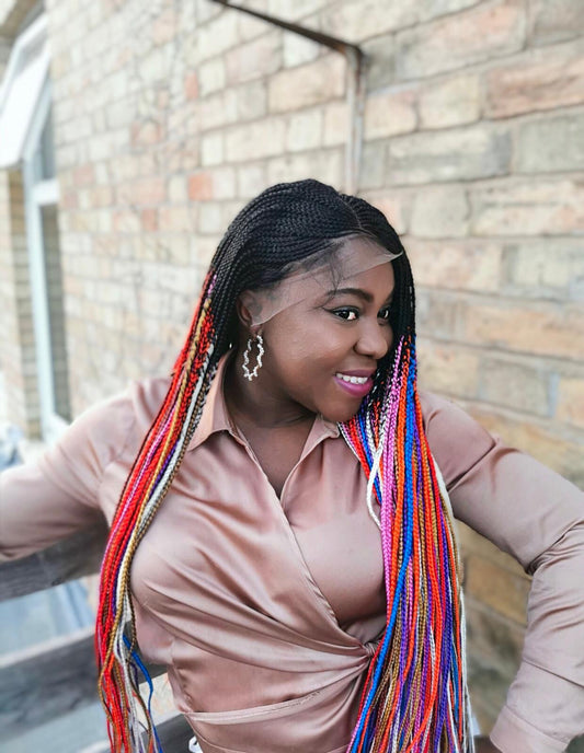 Full Lace Cornrow Wig - Titi