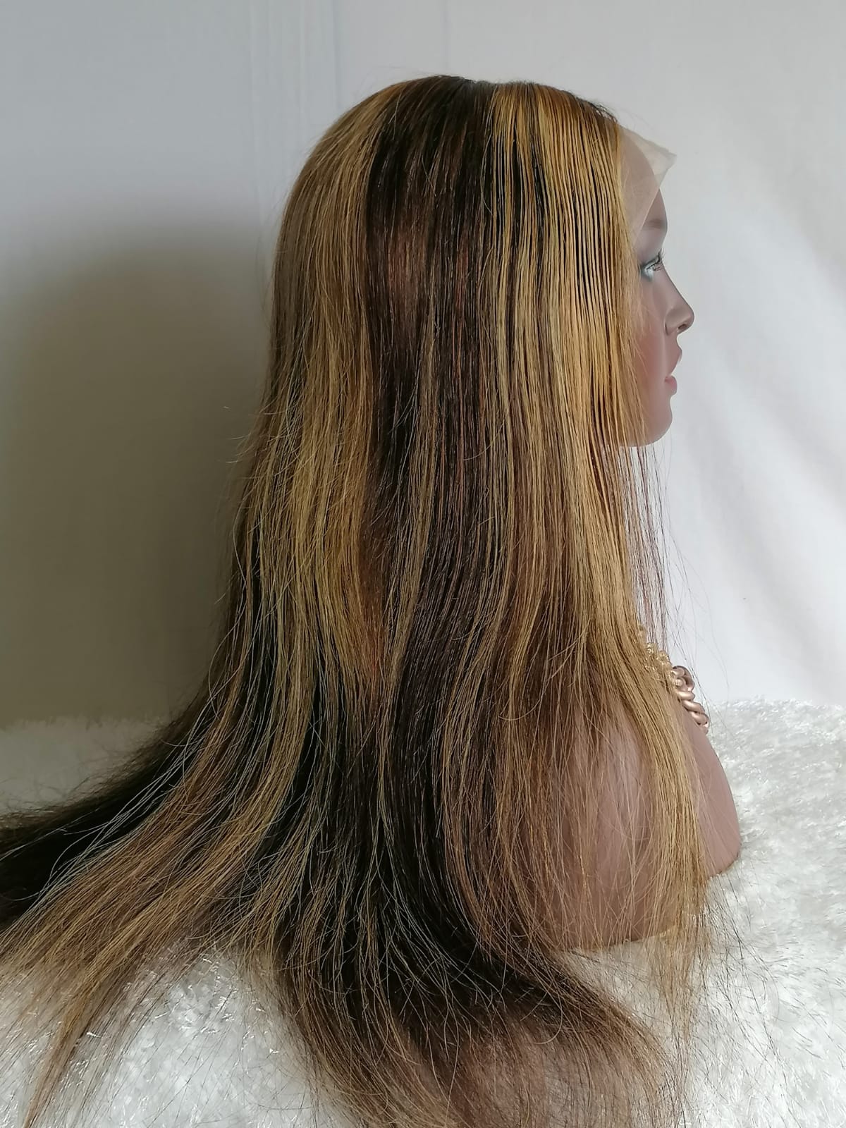 Indian Straight Lace Front Wig - Balyage  - Abigail