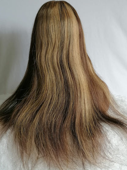 Indian Straight Lace Front Wig - Balyage  - Abigail