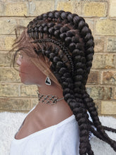 Load image into Gallery viewer, Full Lace Cornrow Wig - Tope
