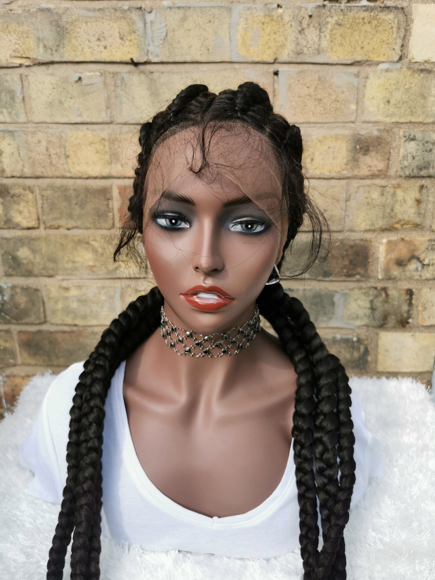 Full Lace Cornrow Wig - Tope