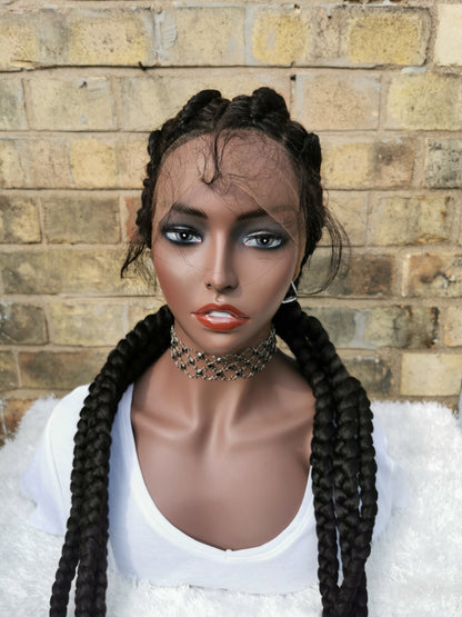 Full Lace Cornrow Wig - Tope