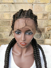 Load image into Gallery viewer, Full Lace Cornrow Wig - Tope
