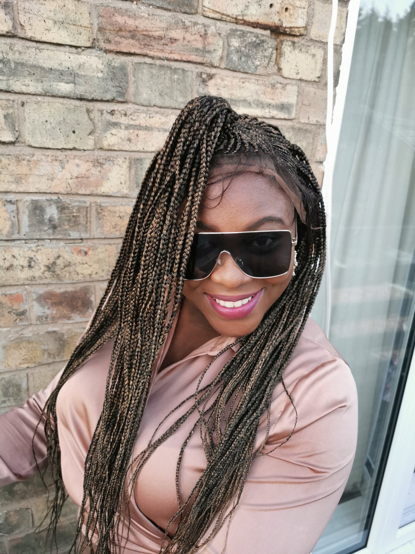 Lace Front Cornrow Wig - Toyosi