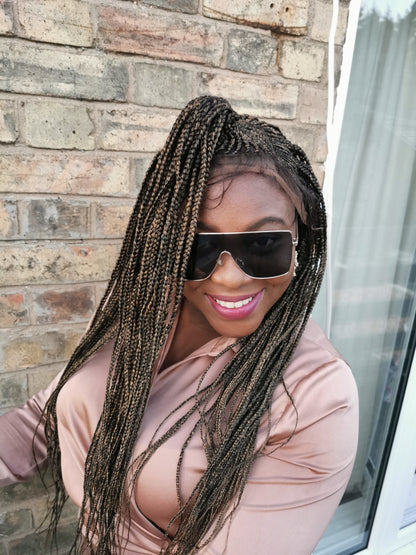 Lace Front Cornrow Wig - Toyosi