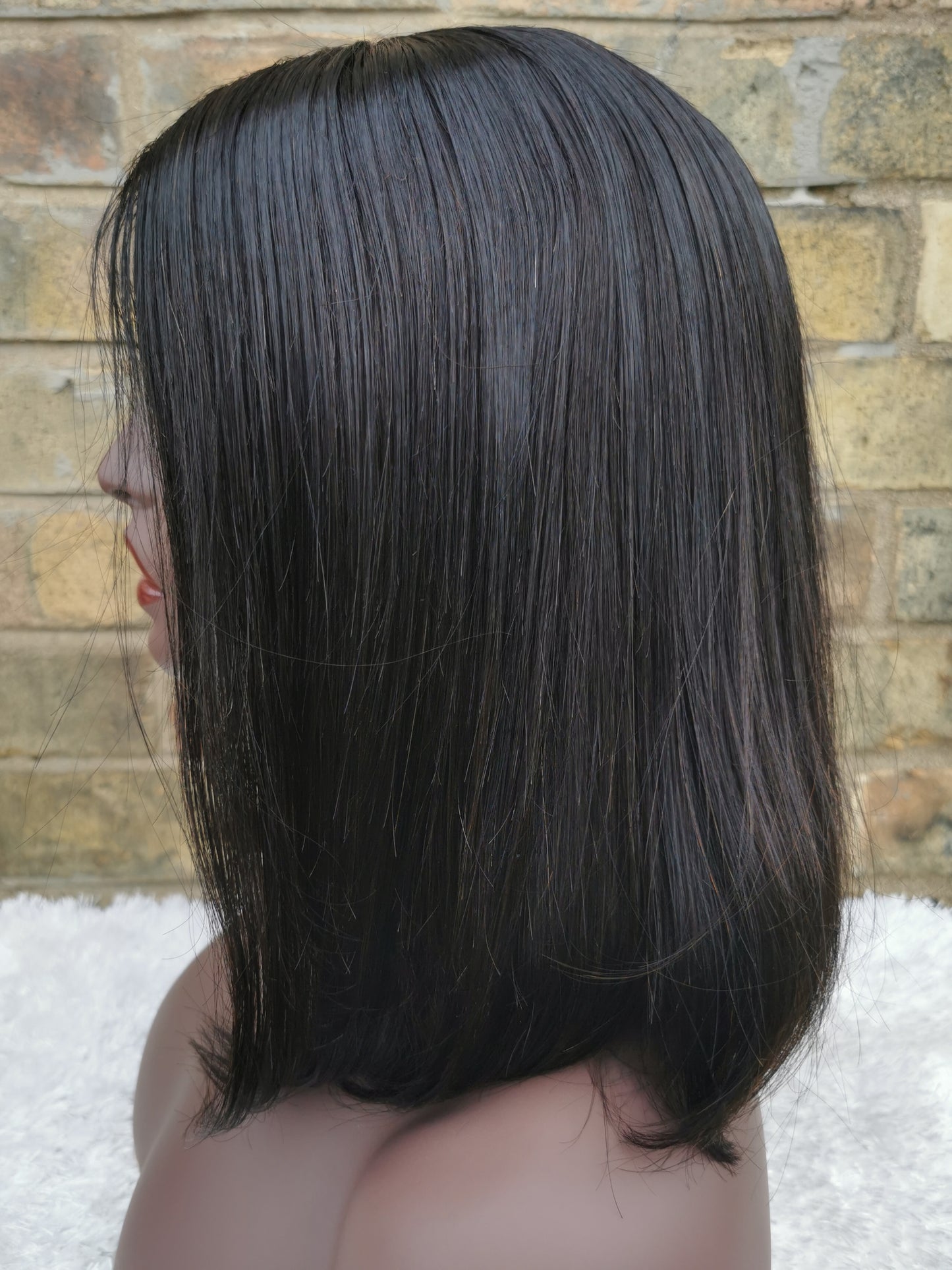 Brazilian Remy Short Bob Lace Closure Human Hair Wig - Gabrielle