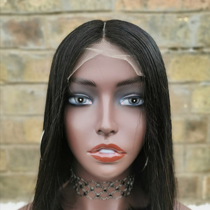 Brazilian Remy Short Bob Lace Closure Human Hair Wig - Gabrielle