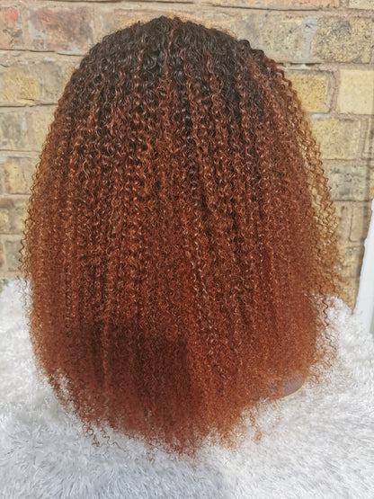 Brazilian Afro Kinky Curly Ombre Headband Wig -Tania