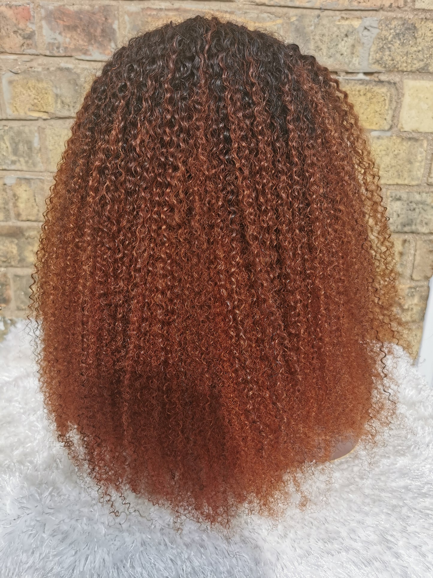 Brazilian Afro Kinky Curly Ombre Headband Wig -Tania