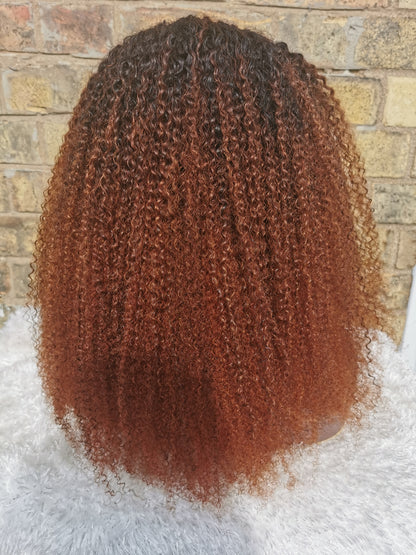 Brazilian Afro Kinky Curly Ombre Headband Wig -Tania