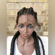 Load image into Gallery viewer, Full Lace Cornrow Wig - Tope
