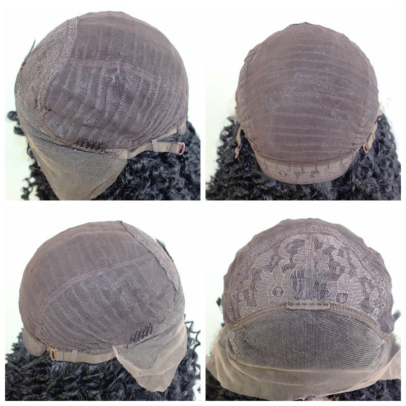 Straight natural micro braided lace front Wig