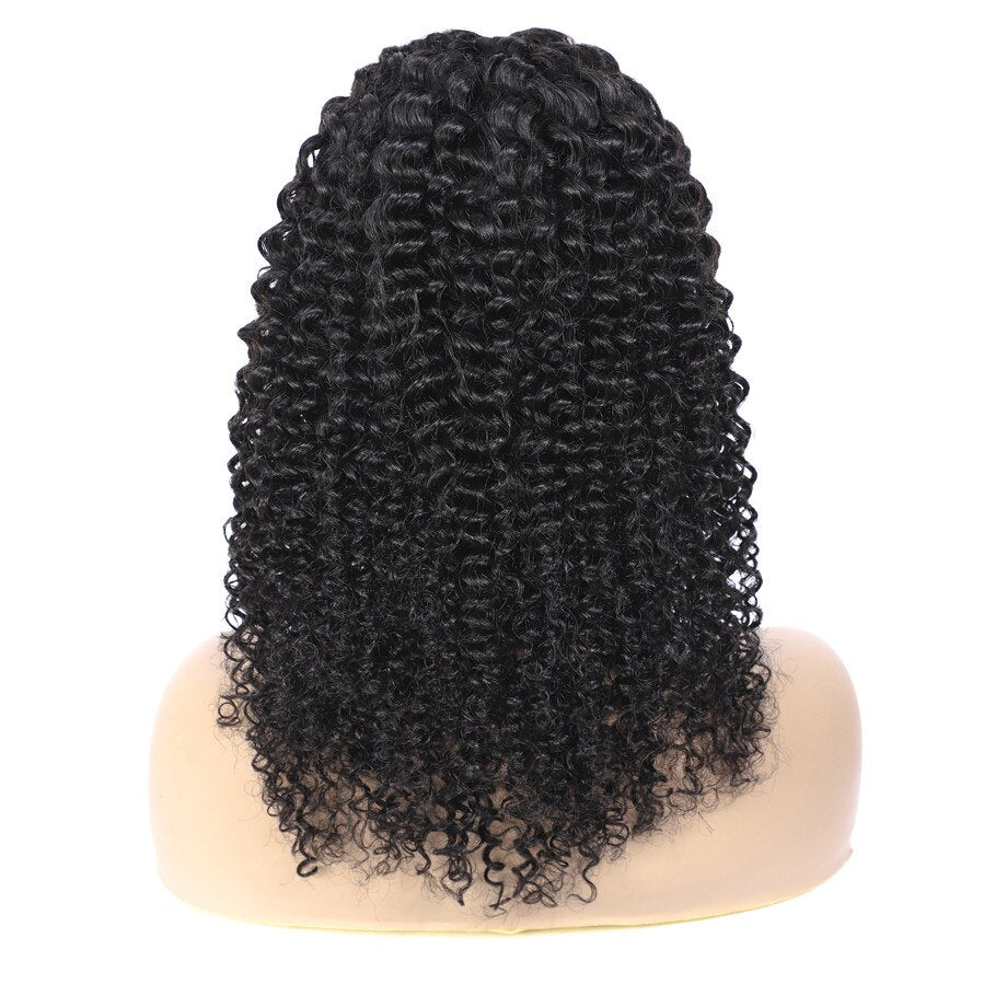 Kinky Curly Human Hair Headband Wig - Aria