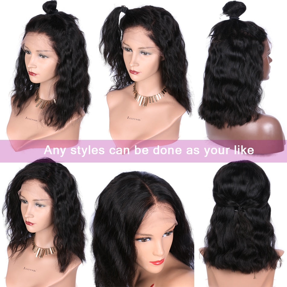 Short Bob Lace Front Wig - Indian Non- Remy Human Hair-Selina