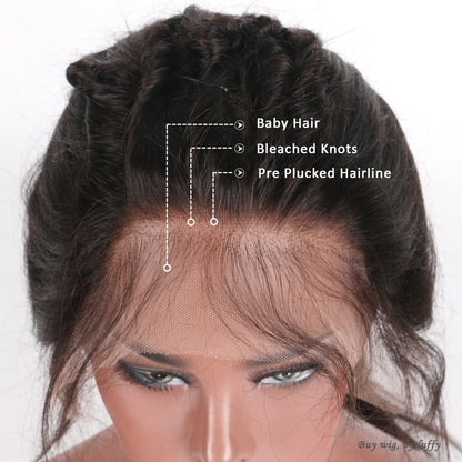 Brazilian Straight Full Lace Light Human Hair - Non Remy Hair - Naomi