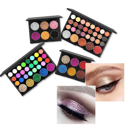 Matte/Glitter Eye-shadow Palette