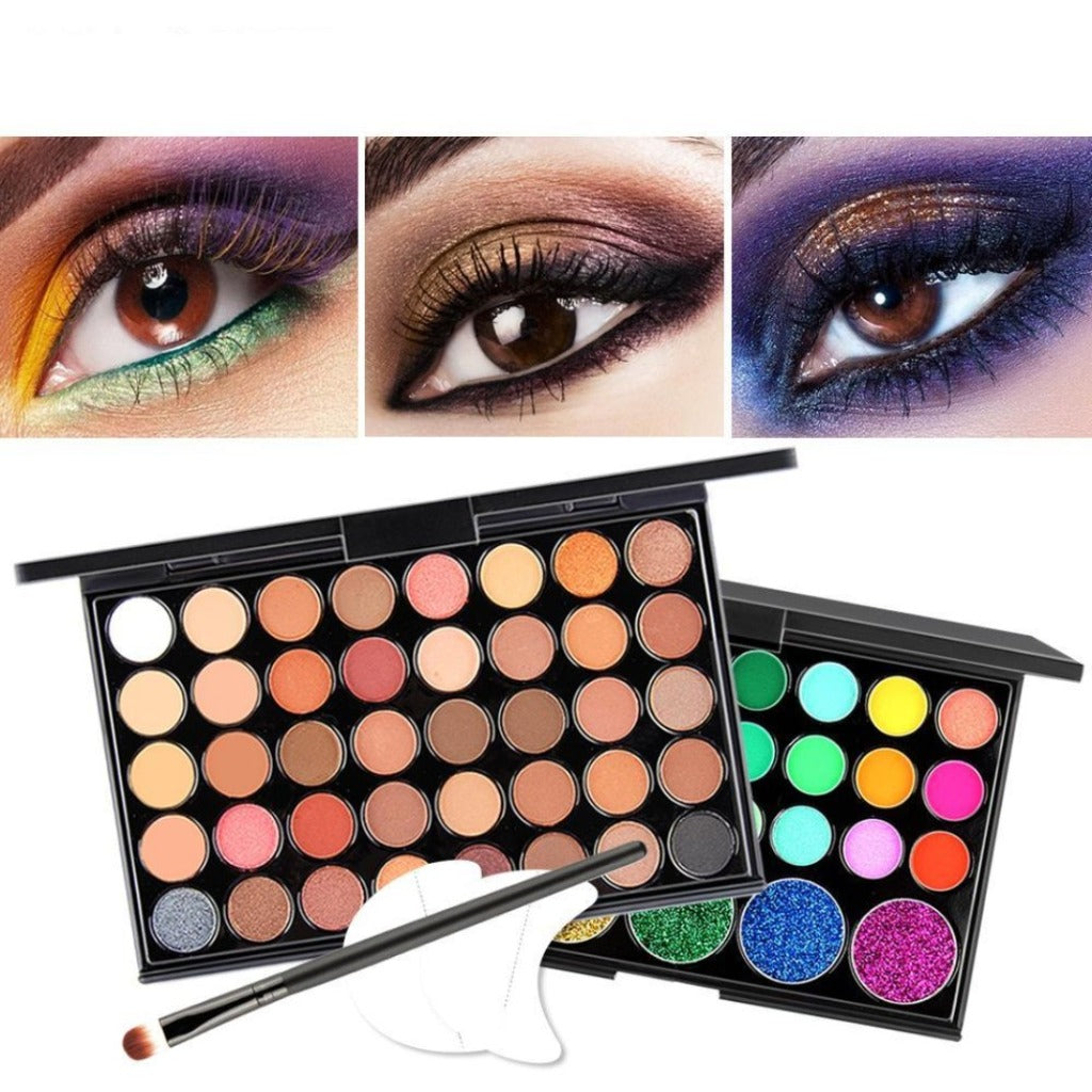Matte/Glitter Eye-shadow Palette
