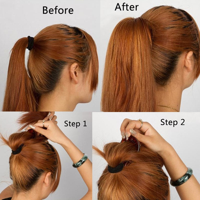 New Arrival Fashion Women Hair Styling Clip Plastic Stick Bun Maker Tool Hair Accessories
