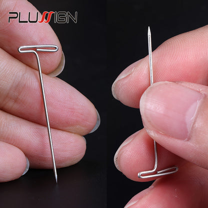 Plussign Wig T Pins 1.5 Inch For Holding Wigs Hair Extender Wig Making Blocking Knitting Modelling And Crafts 50Pcs T-Pins