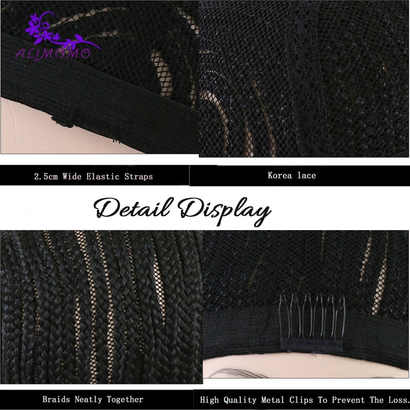 Popular Black Cornrow Wig Caps For Making Wigs With Adjustable Strap Braided Cap 10pcs/pack For Wig Cap Crochet Synthetic Braid