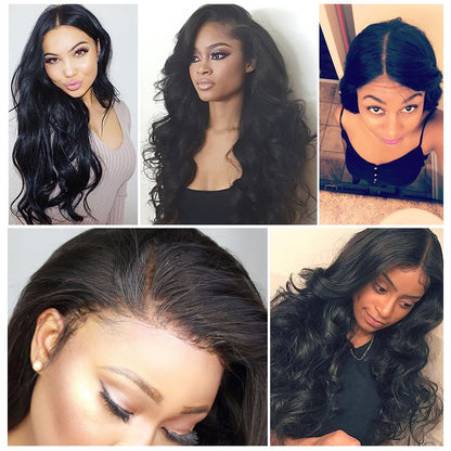 RXY 360 Lace Frontal Wig Pre Plucked With Baby Hair Brazilian Body Wave Wig Lace Front Human Hair Wigs For Black Women Remy Hair