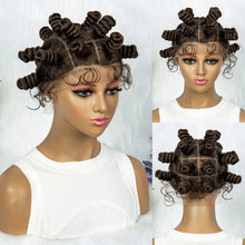 Load image into Gallery viewer, Bantu Knots Twists Box Braided Full Lace Wig - Sade
