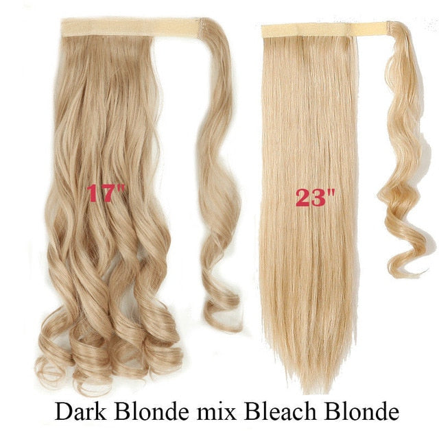 Long Clip In Wrap around Synthetic Ponytail