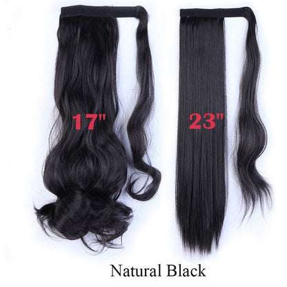 Long Clip In Wrap around Synthetic Ponytail