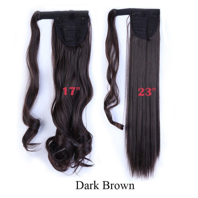 Long Clip In Wrap around Synthetic Ponytail