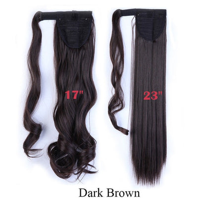 Long Clip In Wrap around Synthetic Ponytail