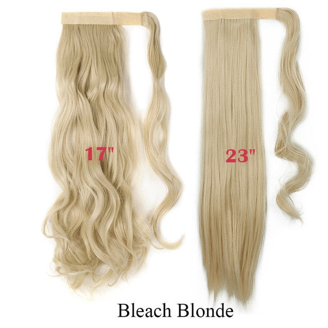 Long Clip In Wrap around Synthetic Ponytail
