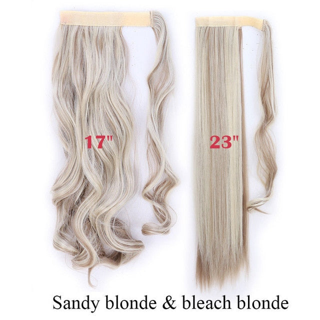 Long Clip In Wrap around Synthetic Ponytail