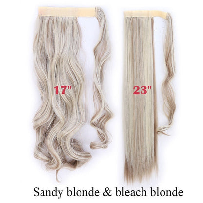 Long Clip In Wrap around Synthetic Ponytail