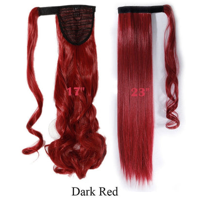 Long Clip In Wrap around Synthetic Ponytail