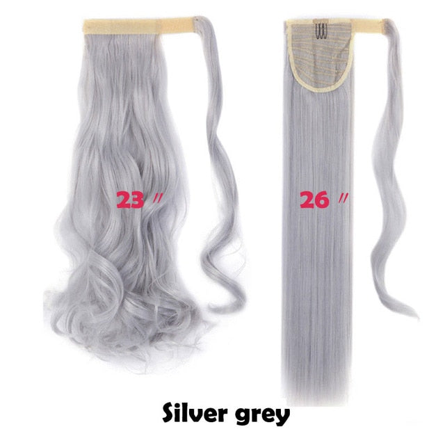 Long Clip In Wrap around Synthetic Ponytail