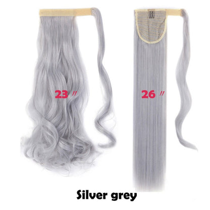 Long Clip In Wrap around Synthetic Ponytail
