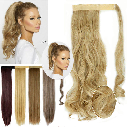 Long Clip In Wrap around Synthetic Ponytail