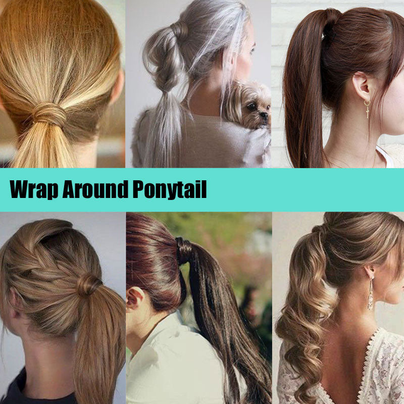 Long Clip In Wrap around Synthetic Ponytail